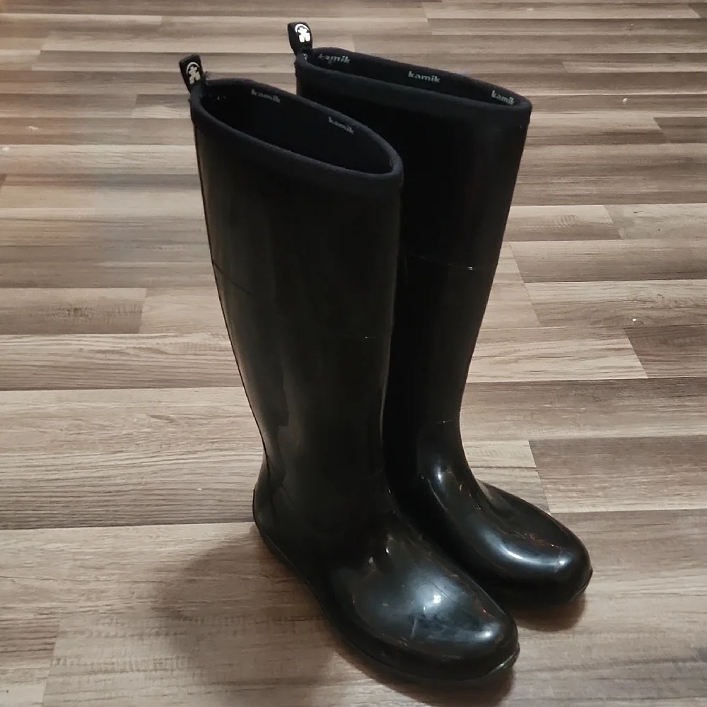 Kamik Black Women's Winter Rain Boots